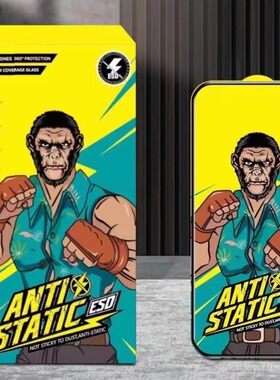 适用于iphone 16E 17promax拳王猩全屏高铝手机钢化玻璃手机膜苹果14 12 13 11 XR XS大弧高铝防静电保护贴膜