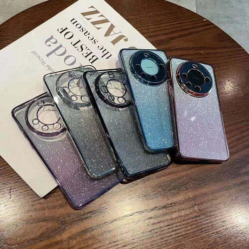 适用于OPPO RENO14PRO/13/12 FINDX8S+ A55/A57/A3X/A1PRO/A92S透明闪粉电镀手机壳简约精孔镜头全包软保护套