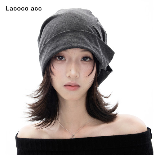 Lacoco复古慵懒感堆堆帽