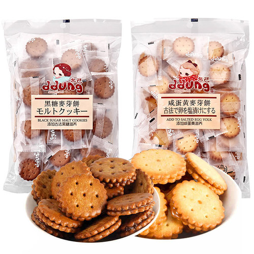 韩国冬己黑糖麦芽饼干