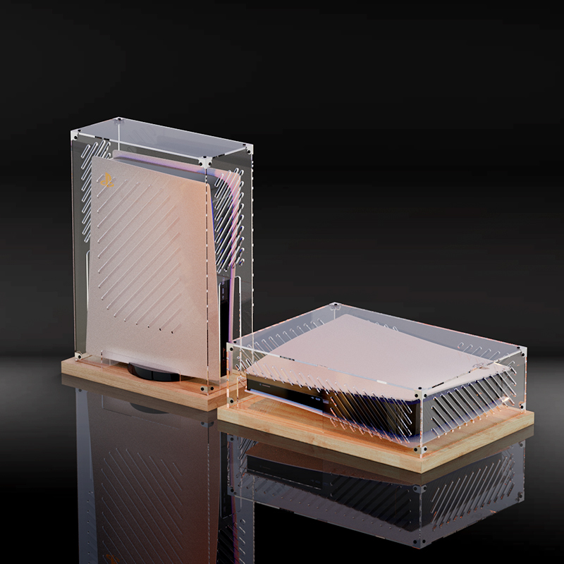 PS5散热防尘罩游戏配件透气保护罩索尼PS5主机光驱手柄透明保护套