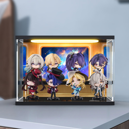 适用蹦坏星穷铁道无名客的奖章Q版盒蛋系列手办盲盒亚克力展示盒