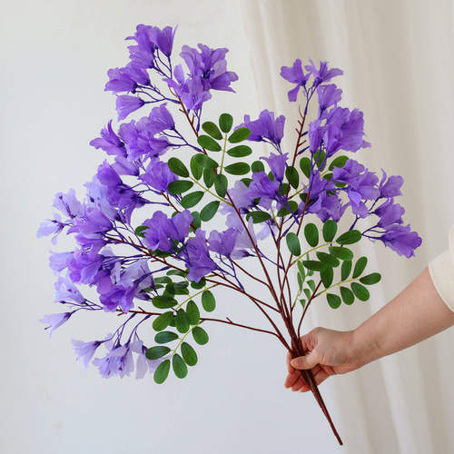 仿真蓝花楹丁香花婚庆花橱窗道具
