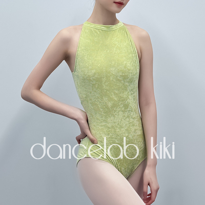 dancelab kiki芭蕾舞形体服练功服挂脖丝绒款Sally