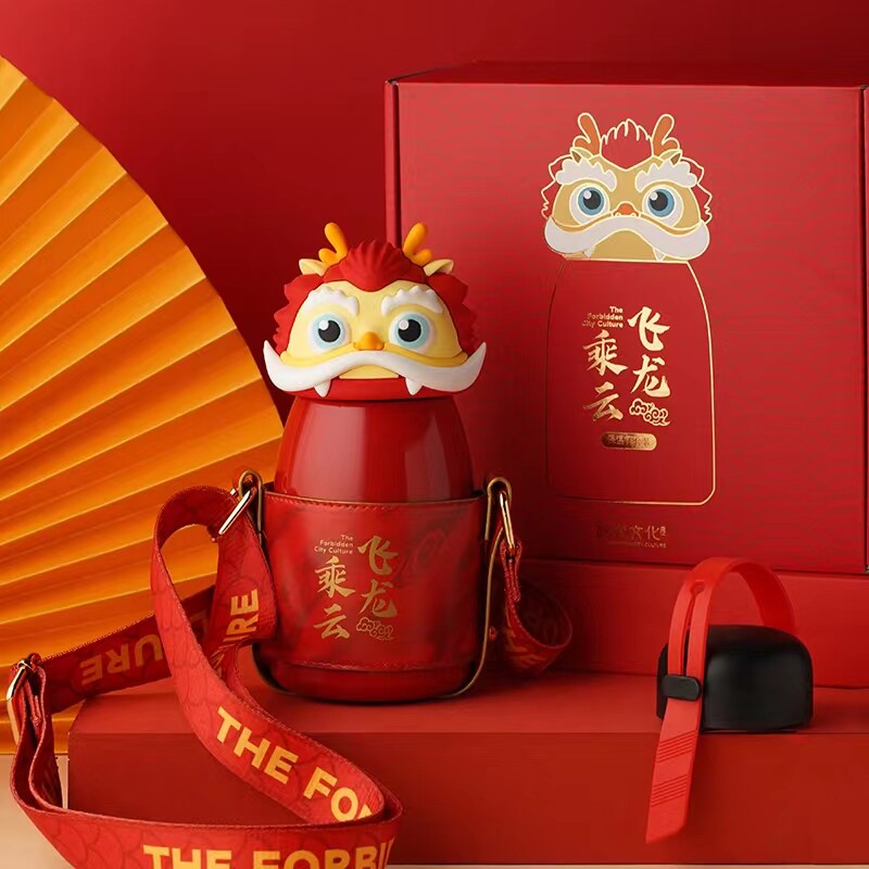 故宫飞龙乘云保温杯套装