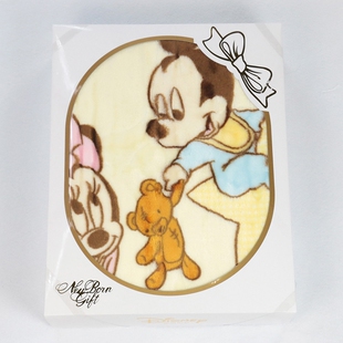 丽婴房专柜款毛毯礼盒 秋冬婴幼儿儿童拉舍尔加厚盖毯初生儿礼物