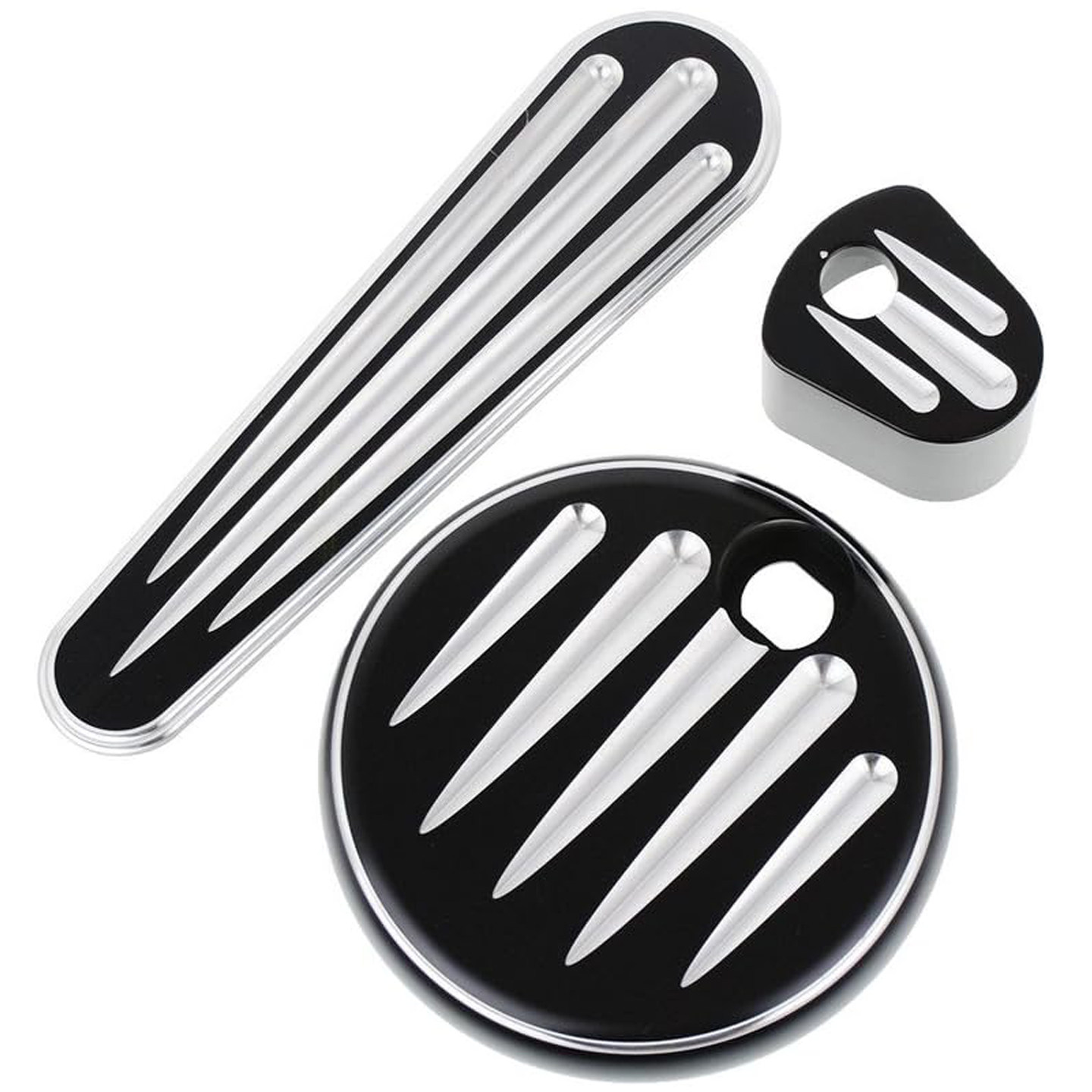 适用于哈雷伊莱克特 点火开关盖 油箱条盖 油箱圆盖改装件06-13