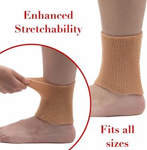 保护贴软护具成人运动脚踝防护足踝护套 儿童滑冰硅胶护踝防磨加厚