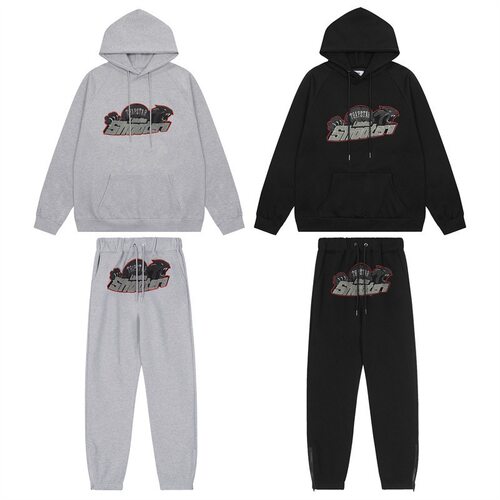 Trapstar红线黑色虎头毛巾绣加绒