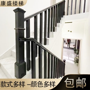 实木楼梯扶手自建房别墅中式楼梯护栏新中式复古家用栏杆飘窗围栏