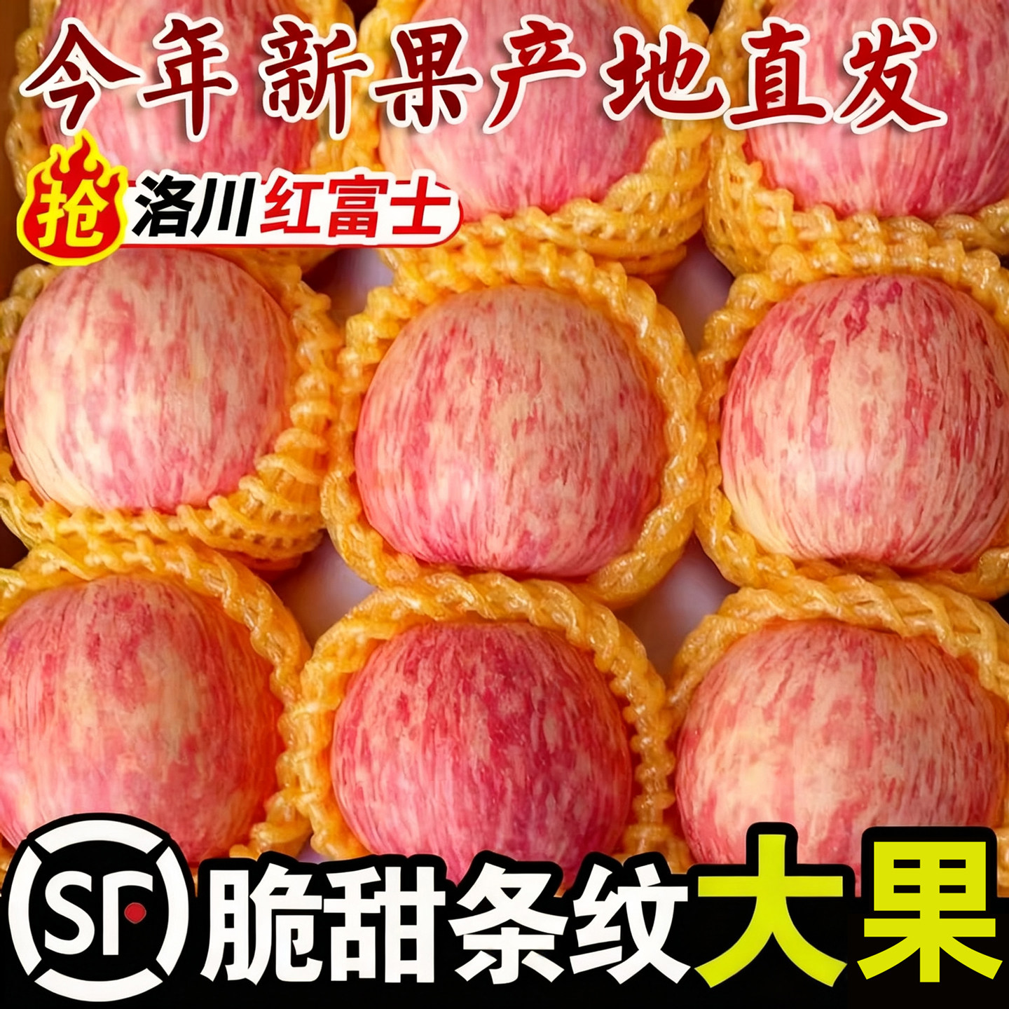 正宗陕西洛川苹果新鲜水果当季红富士冰糖心特级包甜整箱包邮大果,水产肉类/新鲜蔬果/熟食,苹果,淘宝优惠券,粉丝福利购,淘宝优惠卷