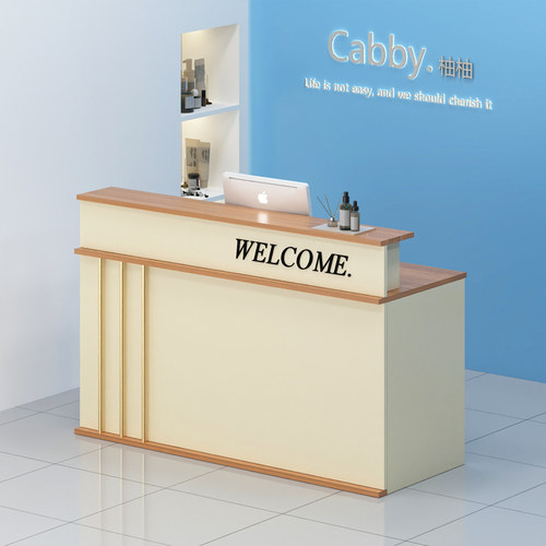 吧台收银台服装店内衣网红潮店小型超市吧台接待台理发店鞋店柜台