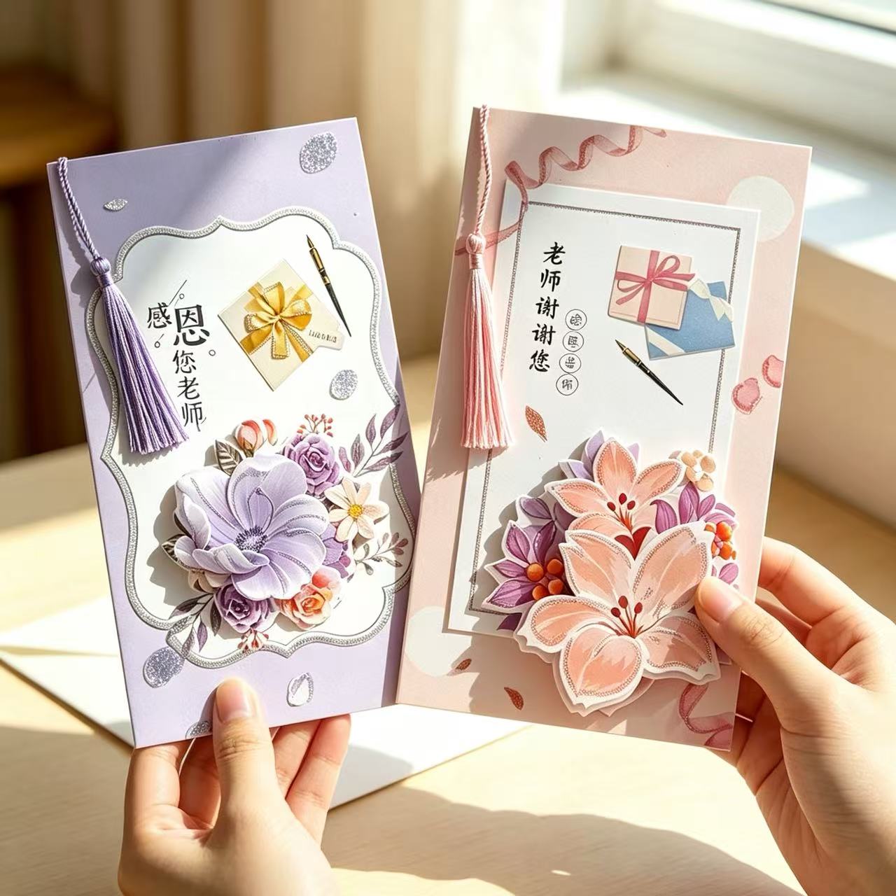 2026新款教师节贺卡高级感创意开学送老师祝福感谢礼品礼物小卡片