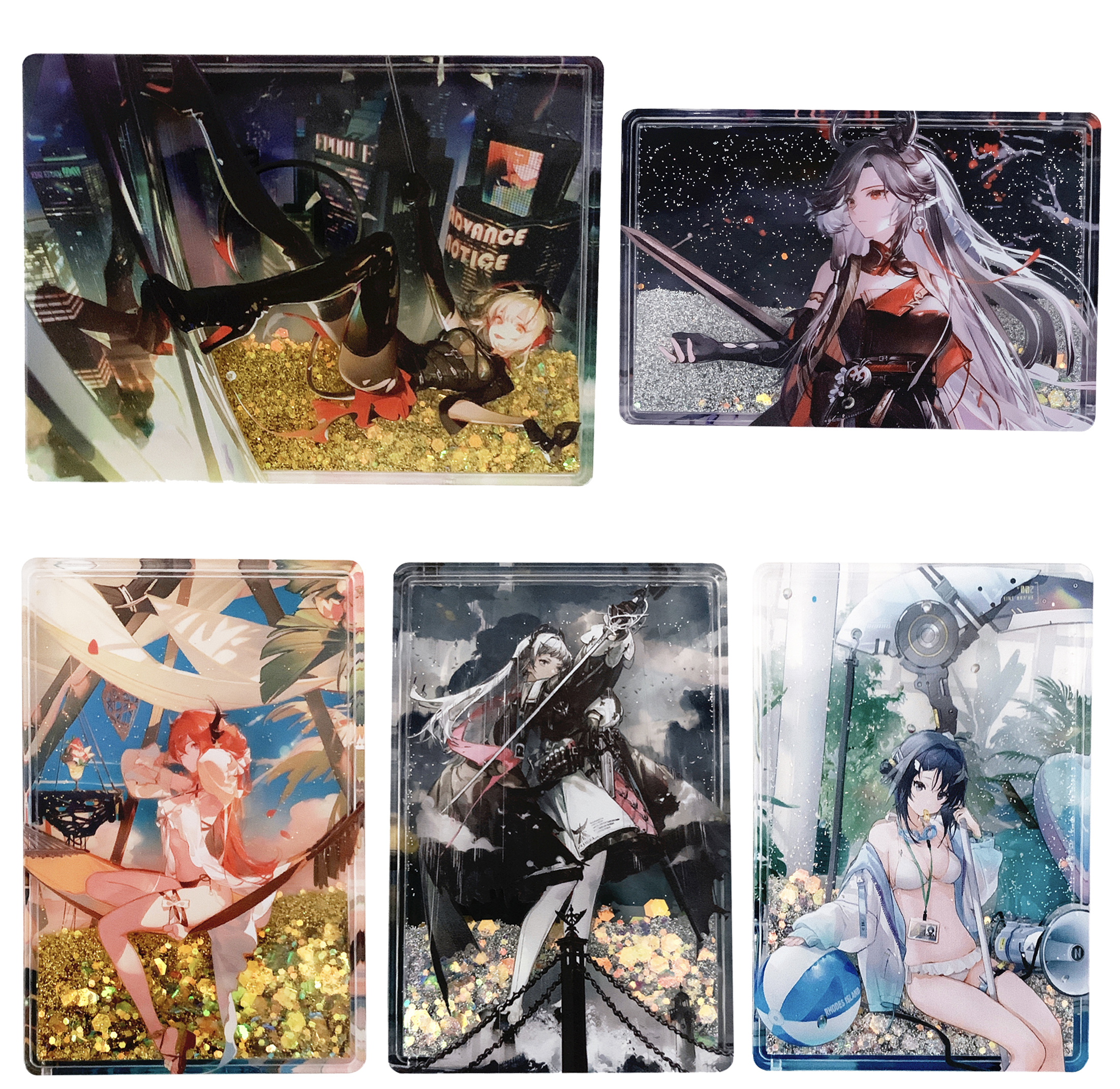 W羽毛笔九色鹿薇薇安娜岁家兄妹 明日方舟游戏周边流麻二次元摆件