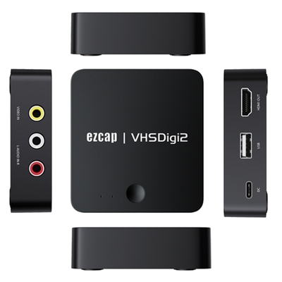 AV录制盒 磁带到MP4 CVBS 一键转录VHS 模拟视频录制盒 ezcap181