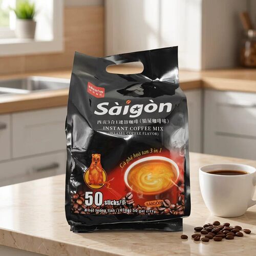 越南西贡速溶特浓猫屎咖啡味850g