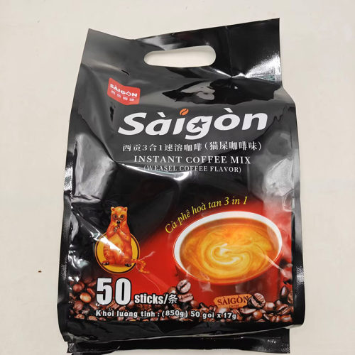西贡猫屎咖啡味速溶850g特浓3合1