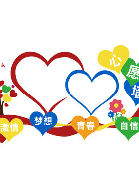 患者心许愿医院科室护士站沟通文化墙面设计纸背景板温馨布置挂图