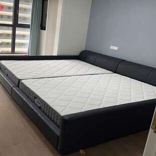 二胎家庭床拼接亲子床可分可合双人榻榻米超大加宽床主卧现代简约