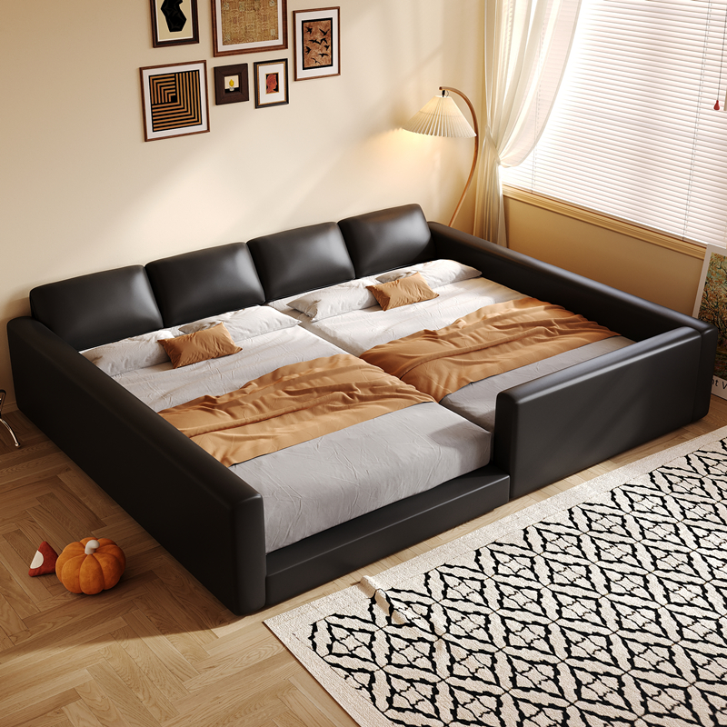 大象耳朵床亲子床二胎家庭一家四口子母床加宽超大3m拼接可分合床