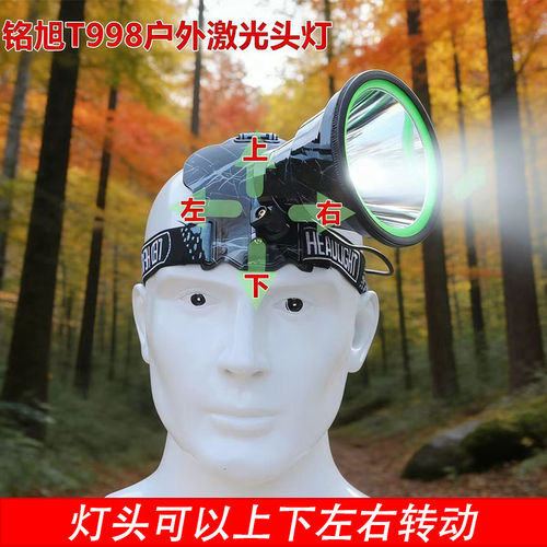 铭旭T998头灯180度左右上下转动