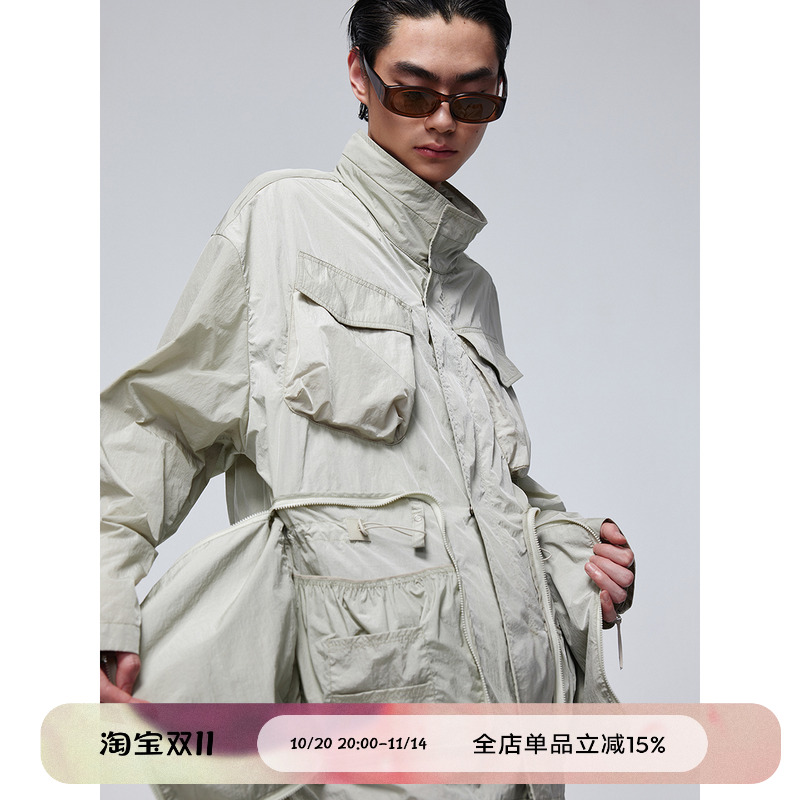 尼龙M65中长款夹克外套