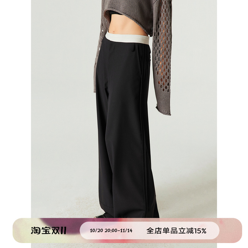 simpleproject侧缝反做垂感西裤