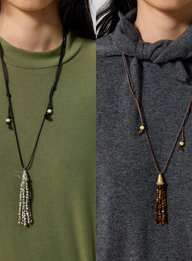 Simple Project*Beaded Tassel Necklace “吊钟”串珠流苏项链