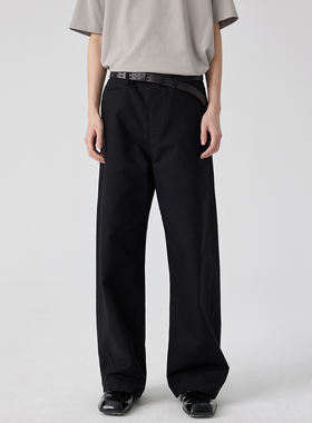 Simple Project*Chino Trousers 连腰棉质直筒休闲长裤
