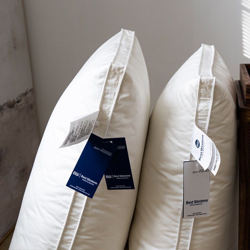 【高支全棉高端羽绒枕芯】五星级酒店鹅绒枕芯专用助睡眠护颈椎,床上用品,羽绒枕/羽毛枕,淘宝优惠券,粉丝福利购,淘宝优惠卷