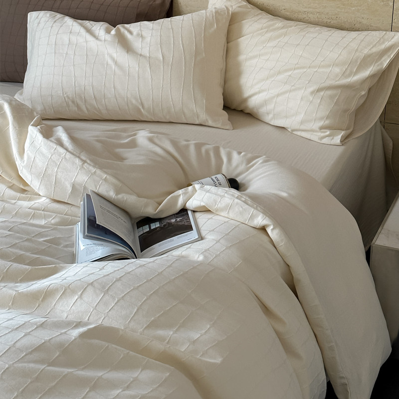 简欧高级感A类母婴级全棉四件套