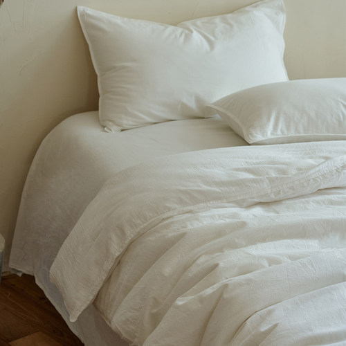 极简净版酵素洗全棉柔软四件套