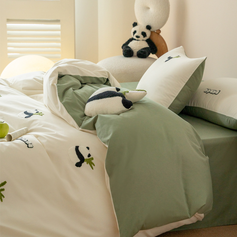 100支全棉厚实柔软纯棉磨毛床品