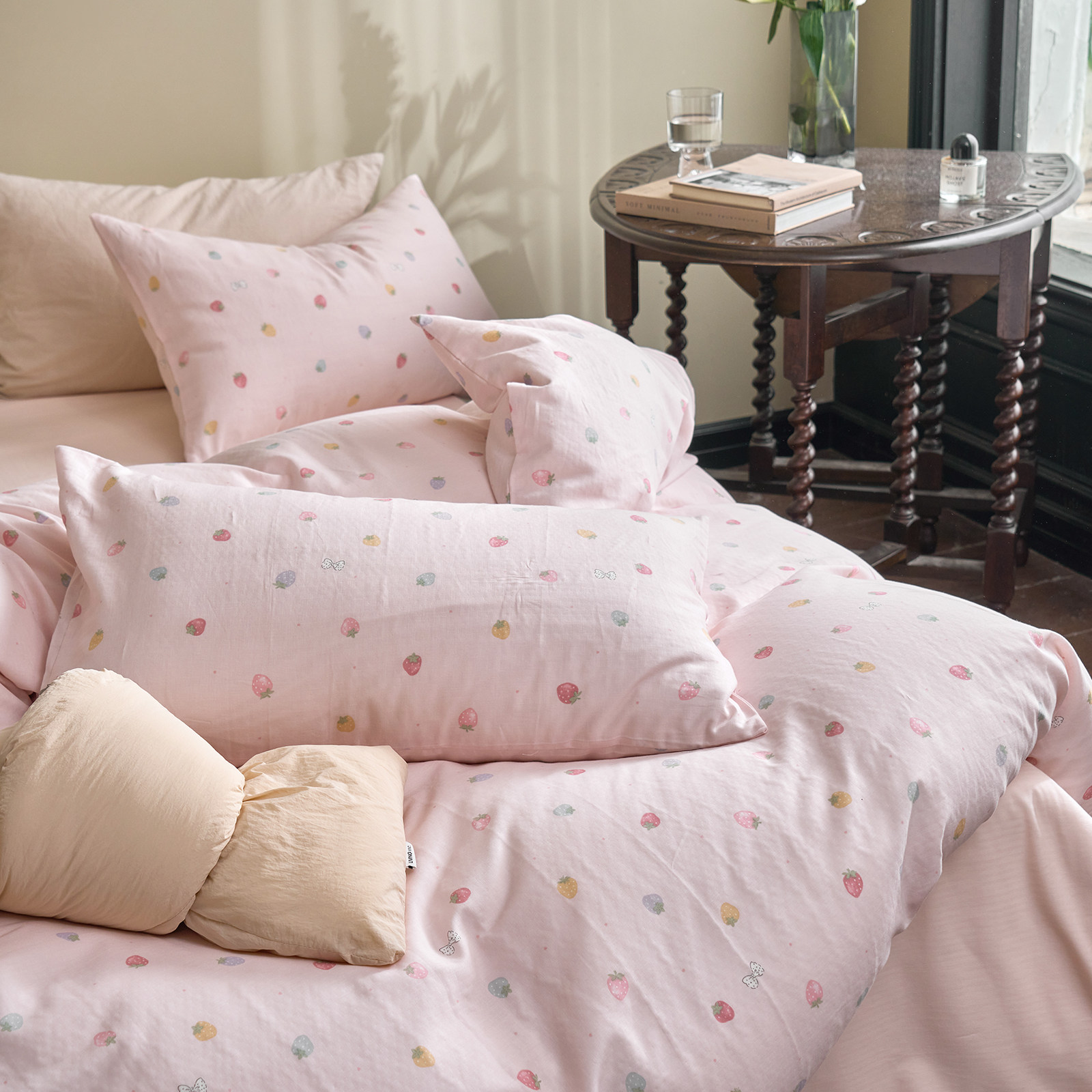 软到心巴上！A类全棉双层纱布三四件套卡通儿童透气吸汗纯棉床品