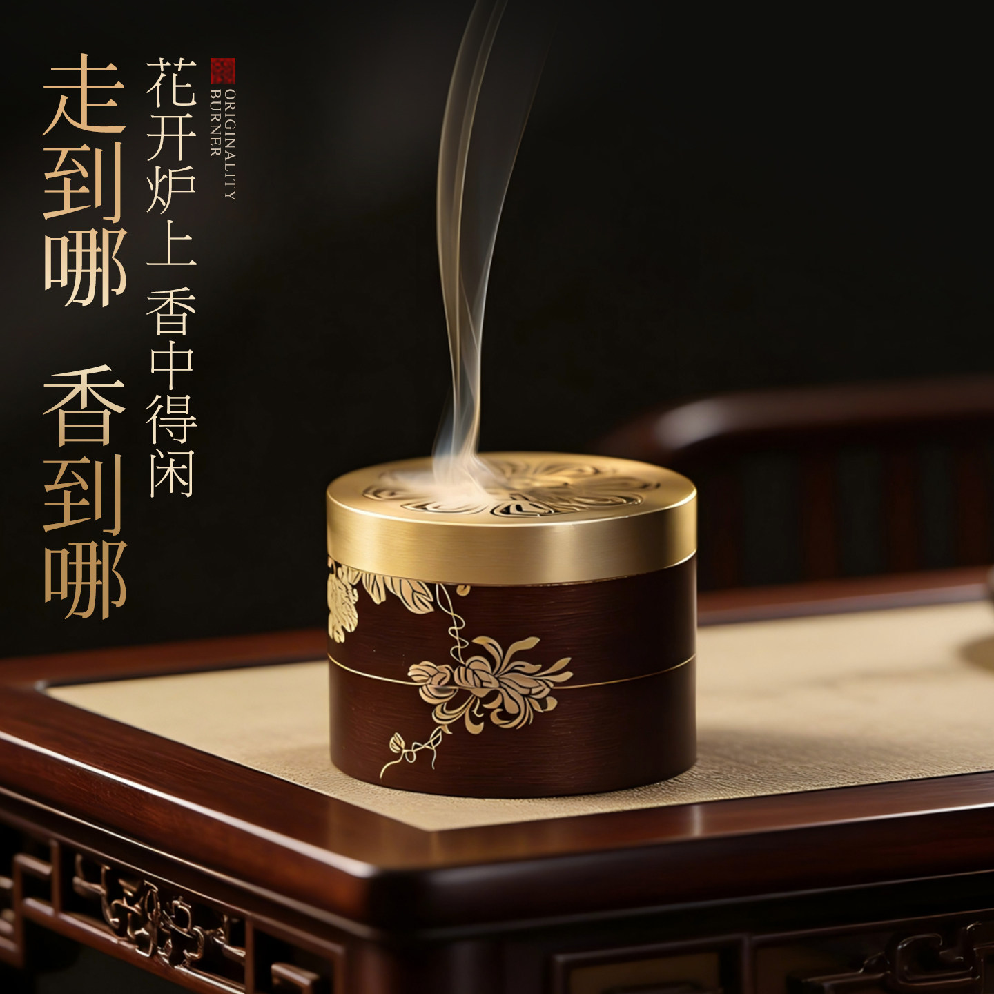 中式古典纯铜香炉家用室内香薰炉沉香檀香盘香炉茶道随身香盒摆件,家居饰品,香薰炉,淘宝优惠券,粉丝福利购,淘宝优惠卷