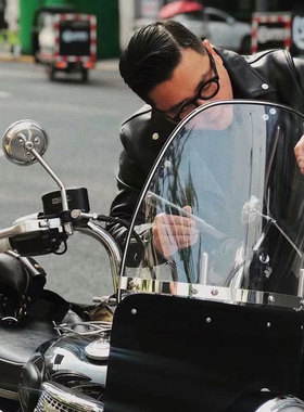 凯旋 T100 T120 攀爬者SCRAMBLER 1200XC改装风挡  挡风玻璃 复古