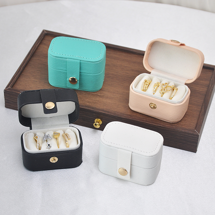 旅行便携皮质首饰收纳盒多色