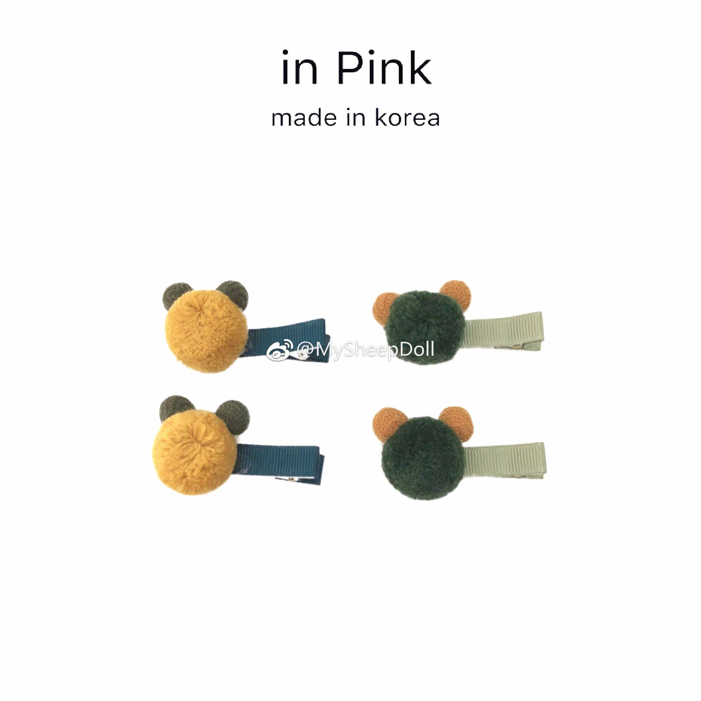 儿童女童女孩米老鼠小发夹发卡夹子发饰头饰 1对