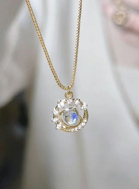 宇宙星球项链女款999纯银轻奢小