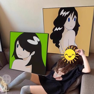 天野健版画潮流艺术家TakeruAmanoVenus客厅装饰画抽象女孩壁画