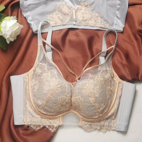无钢圈调整型性感蕾丝防下垂内衣