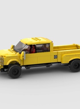 儿童益智拼搭moc兼容F450黄色积木玩具D010300