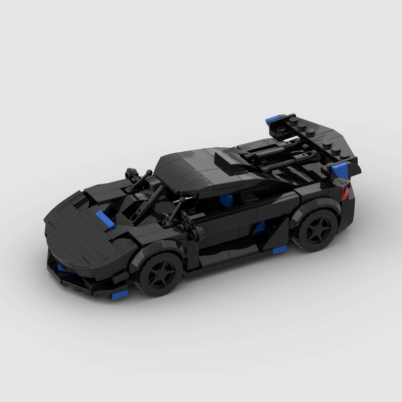 儿童益智拼搭玩具科尼塞克赛车跑车moc兼容积木D010096