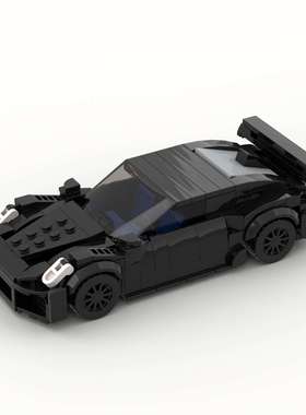 赛车跑车moc兼容P9LM积木儿童拼搭玩具D010146