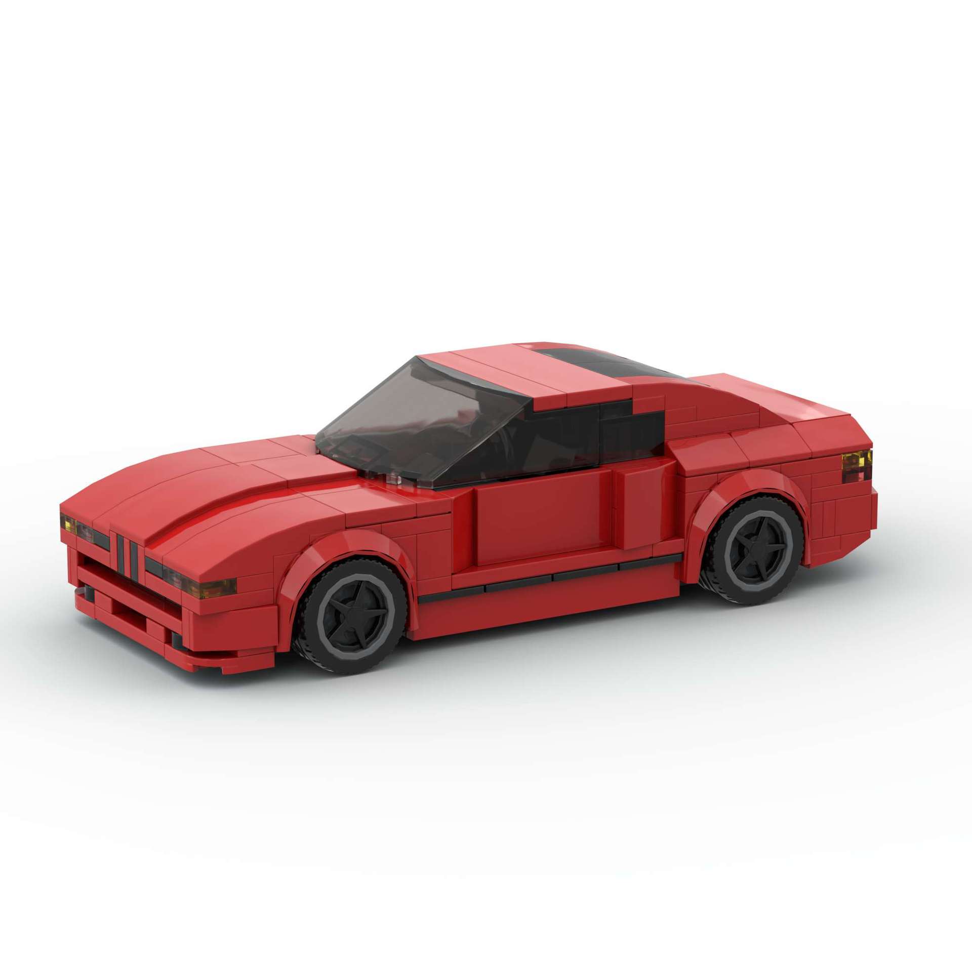 儿童益智拼搭积木moc赛车跑车兼容1990E31玩具D010224