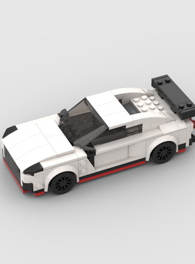儿童玩具赛车GT-R跑车moc兼容益智拼搭 D010020