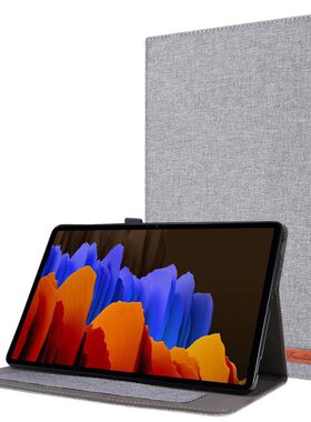 适用于三星Tab S7/A7/A6/S6T平板电脑牛仔布纹TPU保护套可插卡