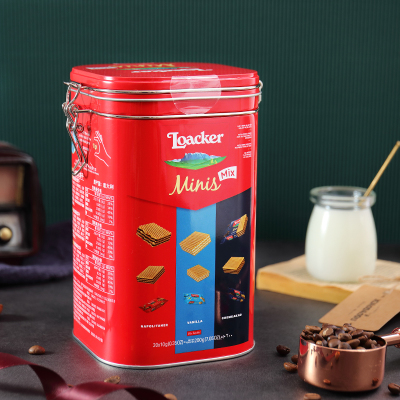 莱家loacker迷你混合威化饼干200g礼盒装进口孕妇儿童年货零食