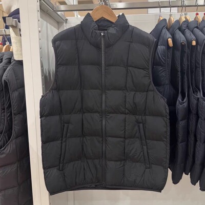 日单男装女装空气棉服背心/便携式马甲25新款宽松立领外套 483632