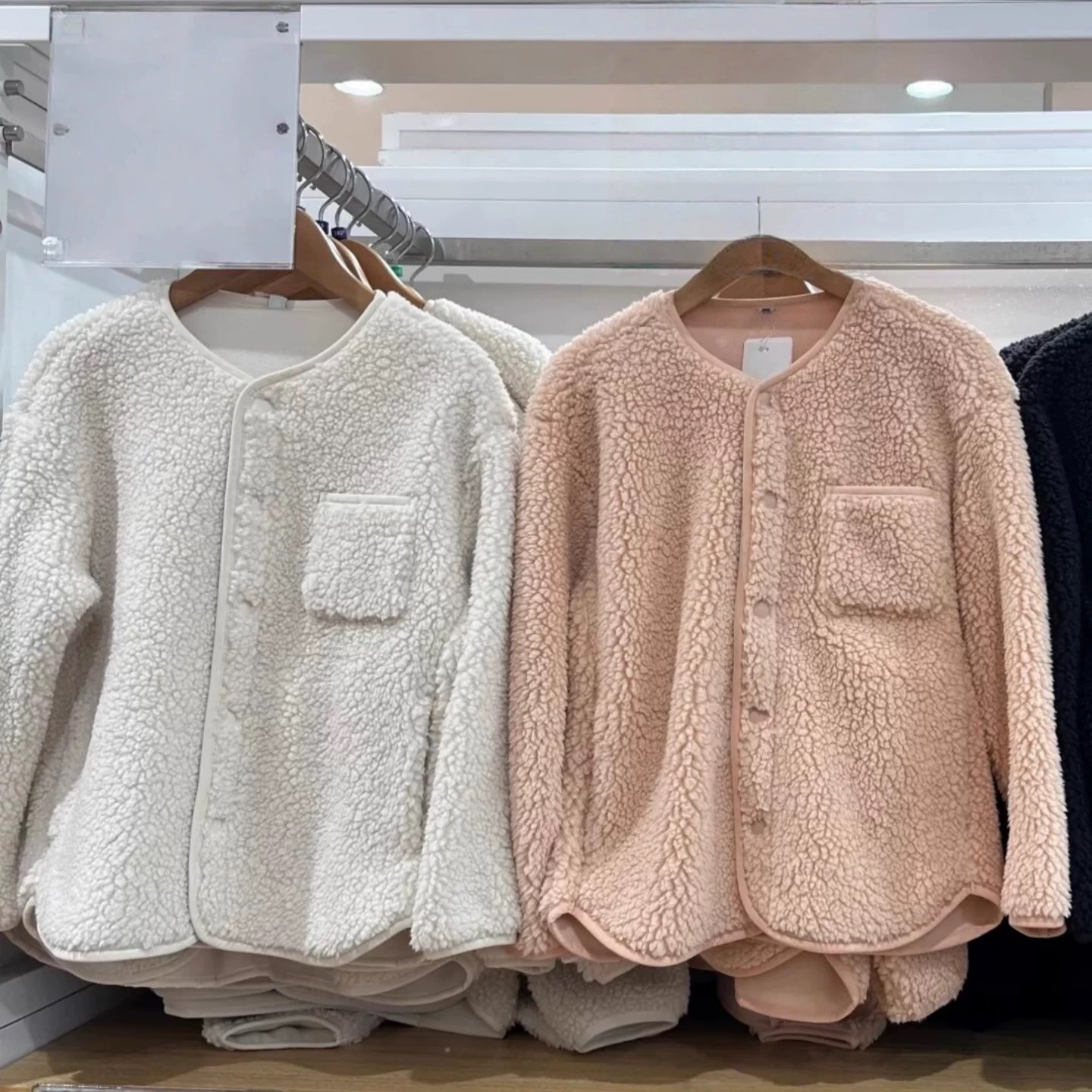 童装女童仿羊羔绒摇粒绒开衫长袖抓绒保暖圆领外套秋冬新款483244